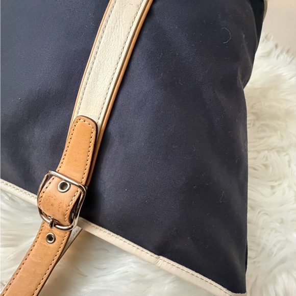 Coach Navy and Tan Tote Bag - Picture 9 of 12